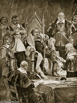 The Inauguration Of Cromwell As Protector — Richard Caton Woodville