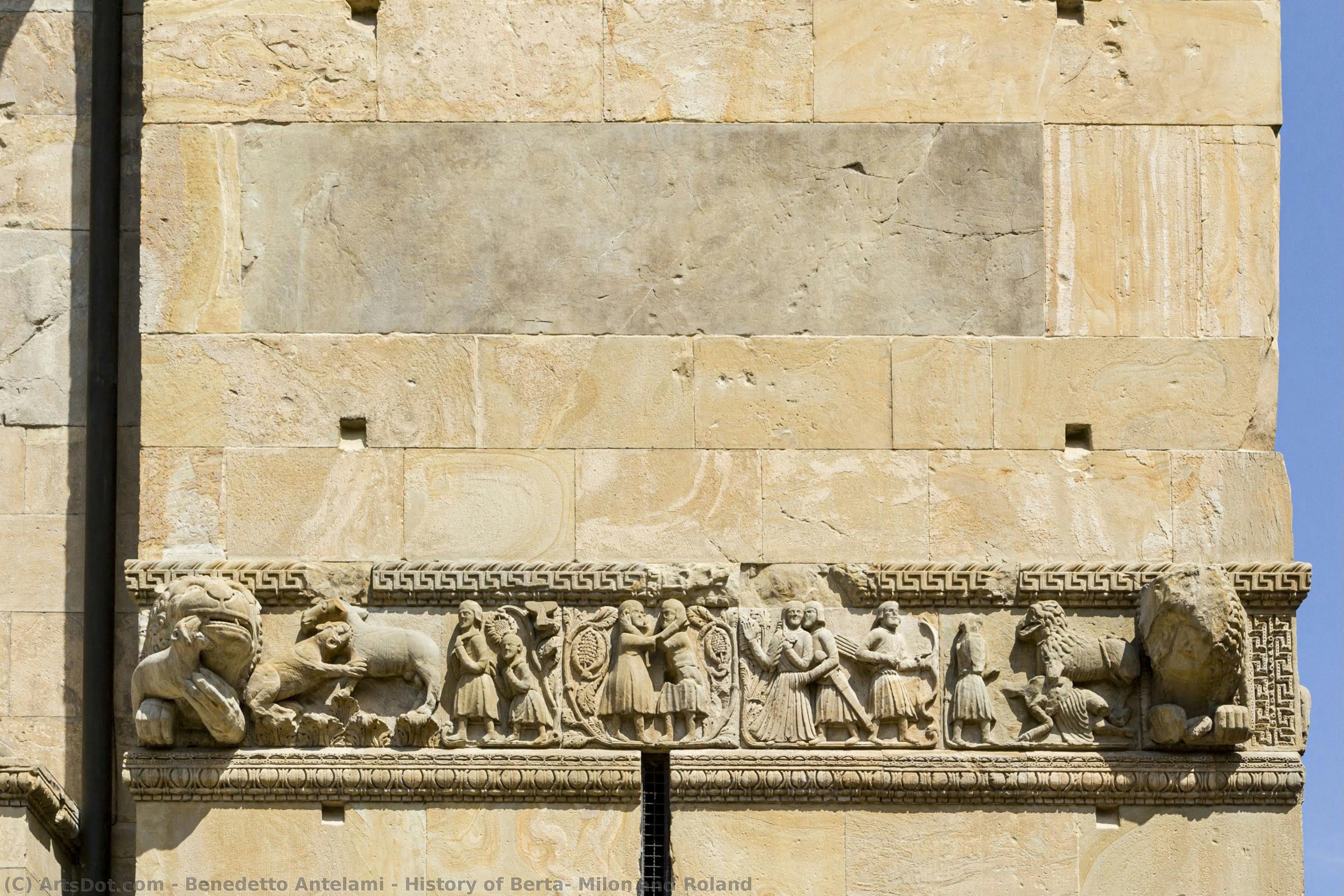 History Of Berta, Milon And Roland — Benedetto Antelami