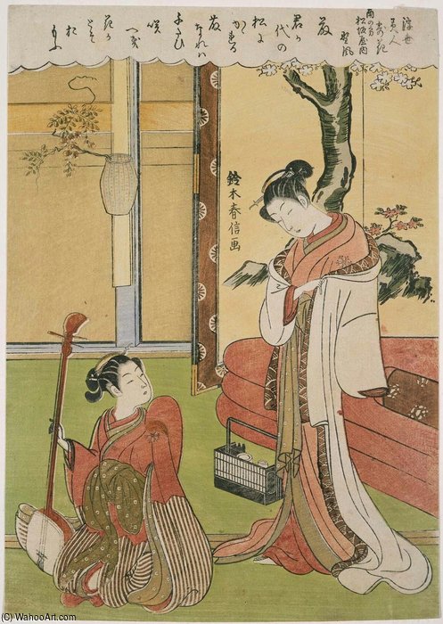Nokaze Of The Matsuzakaya In The Southern Direction — Suzuki Harunobu