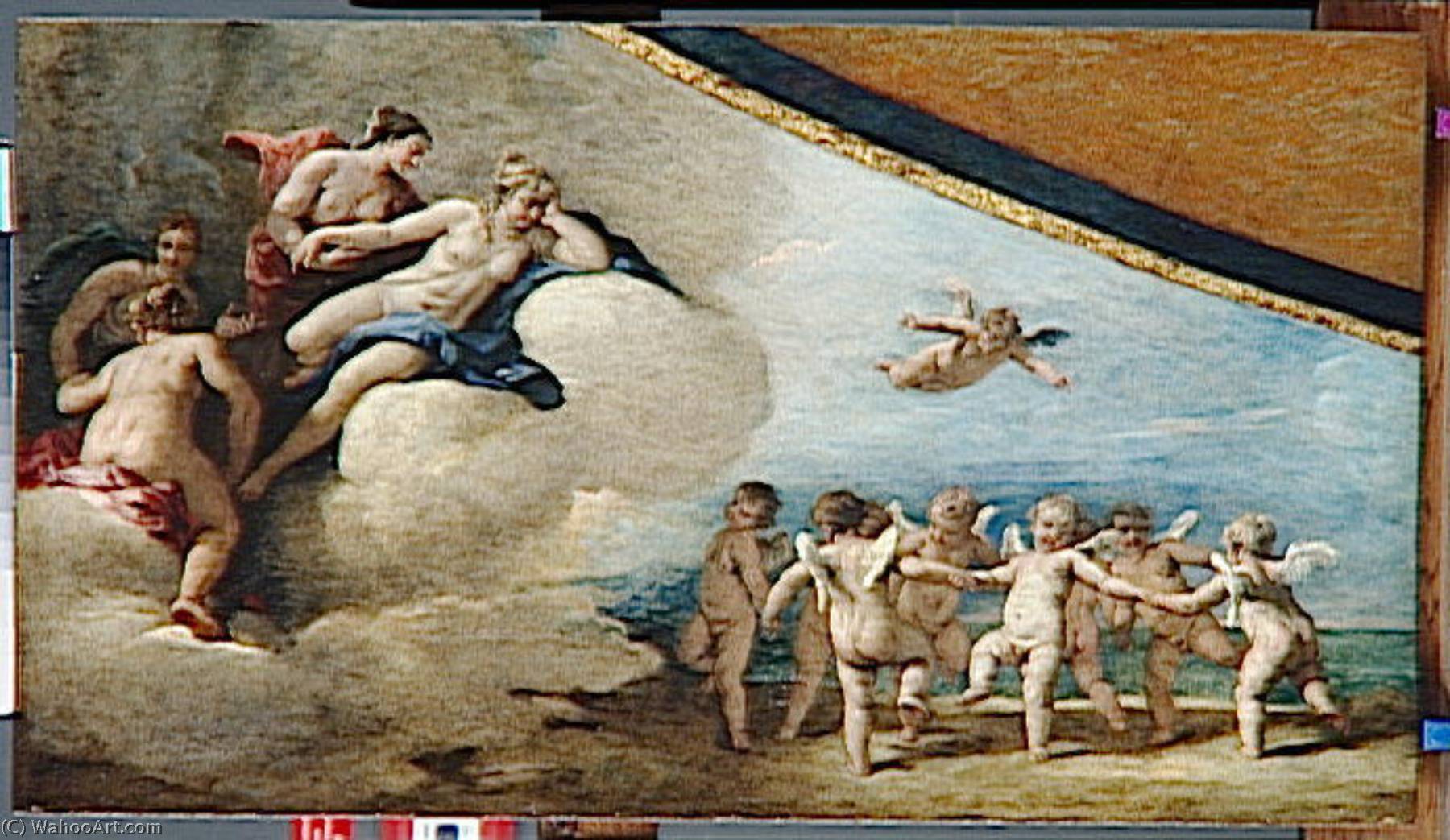 Venus Umgiben Von Nymphen, Die Einen Reirentanz Von Cupido Siehe — Sebastiano Ricci