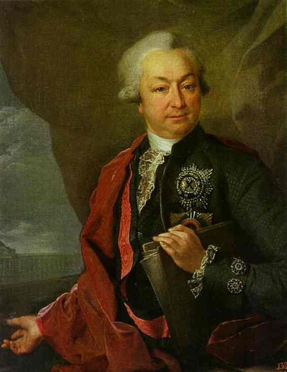 Portrait Of I. I. Shuvalov — Dmitry Grigoryevich Levitsky
