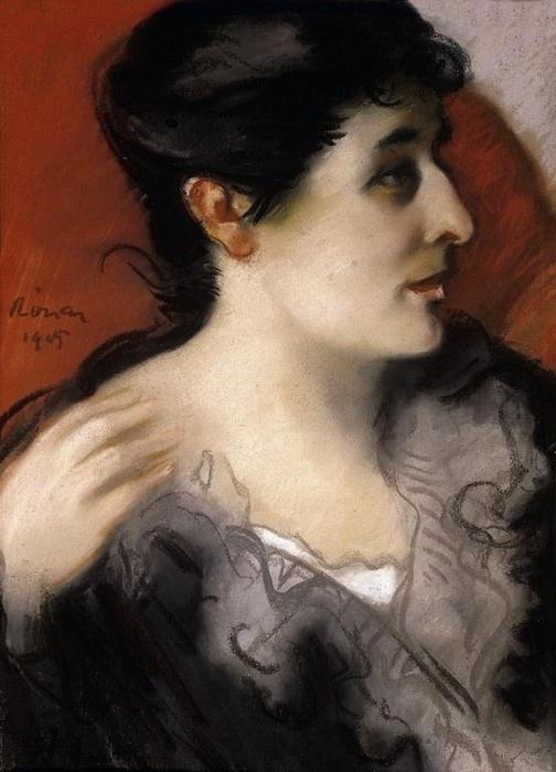 Portrait Of Mrs. Miksa Feny. — József Rippl-rónai