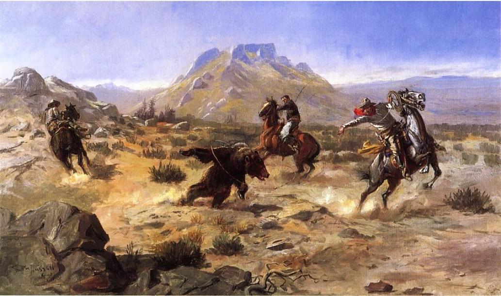 Capturing The Grizzly — Charles Marion Russell
