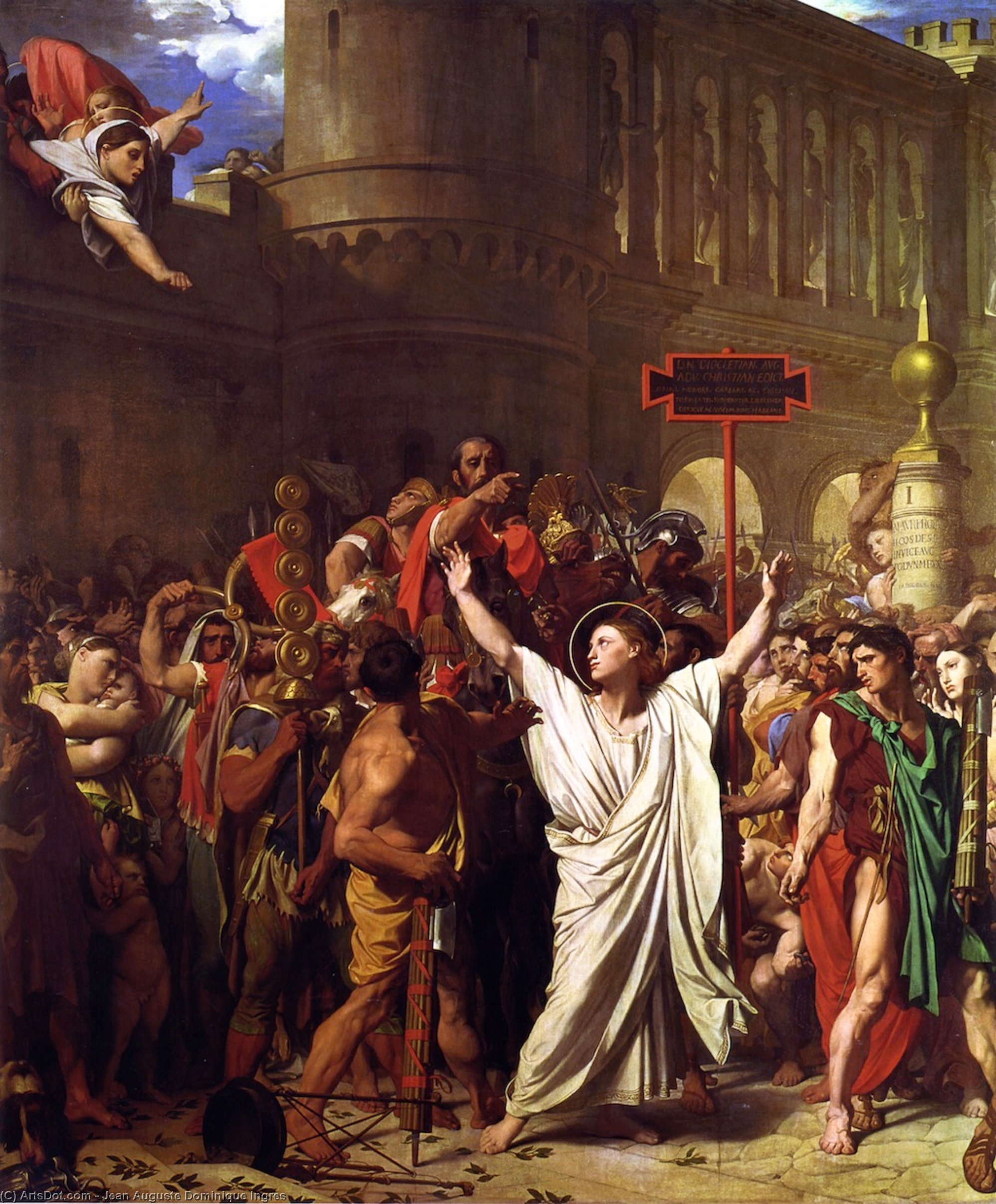 El Martirio De San Sifriano — Jean-auguste-dominique Ingres
