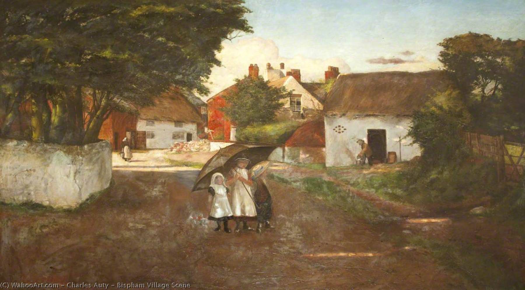 Bispham Village Scene — Charles Auty
