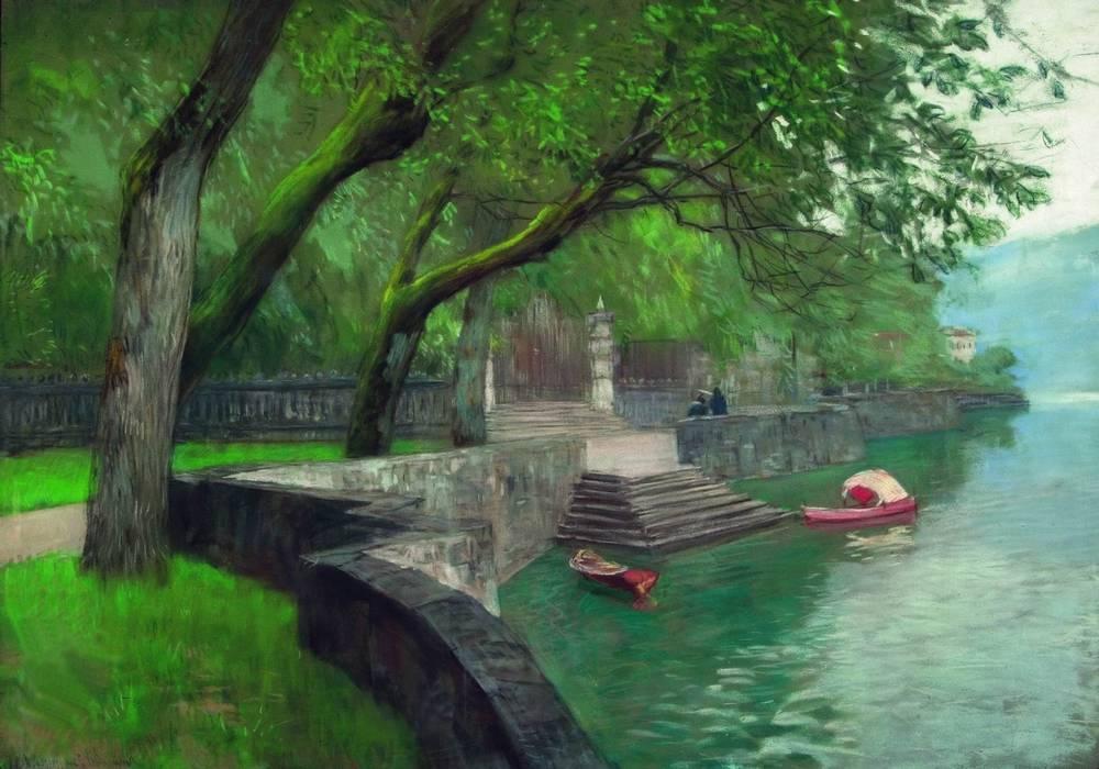 At The Lake Como. Enbankment. — Isaak Ilyich Levitan
