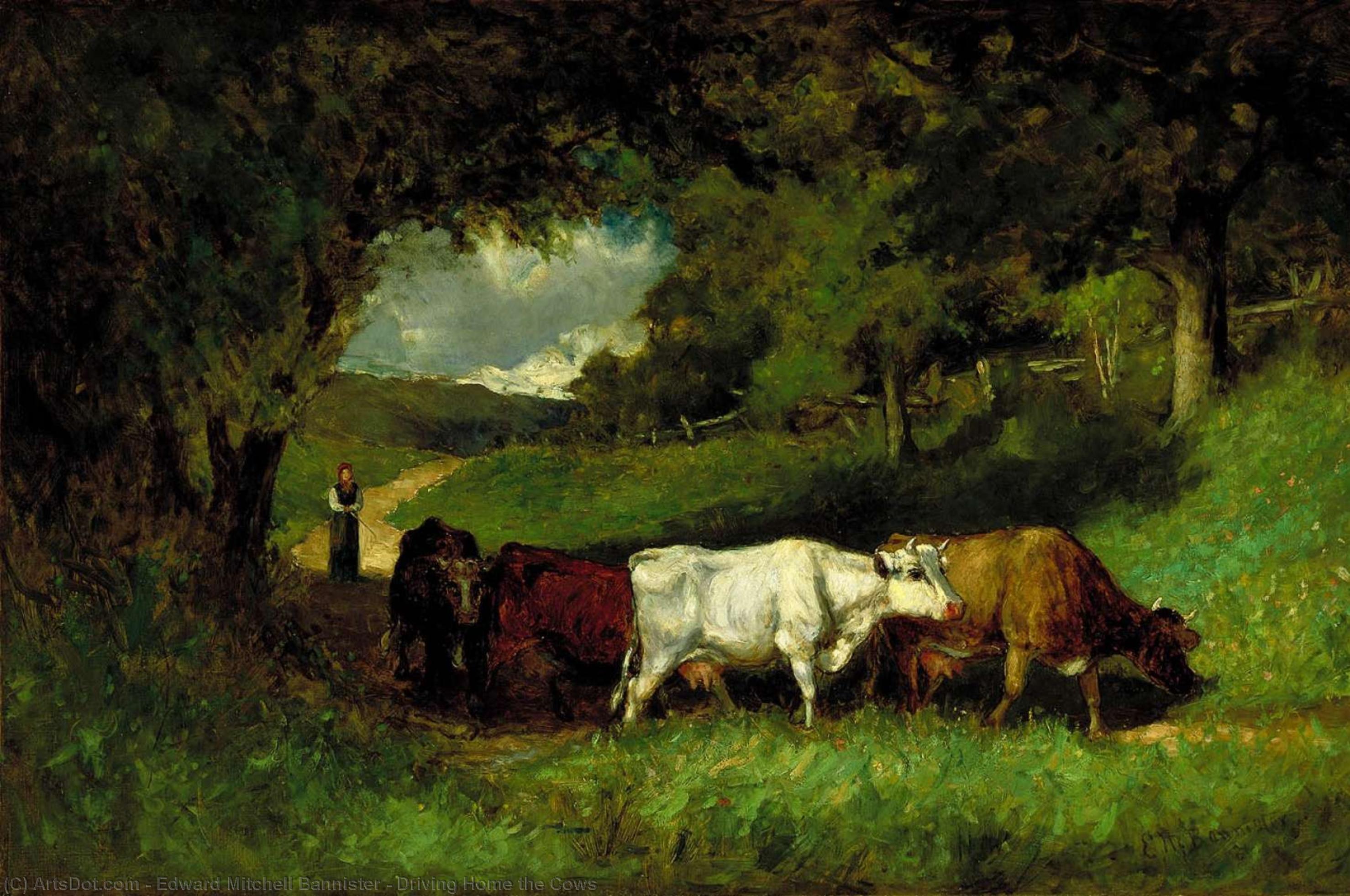 Driving Home The Cows — Edward Mitchell Bannister