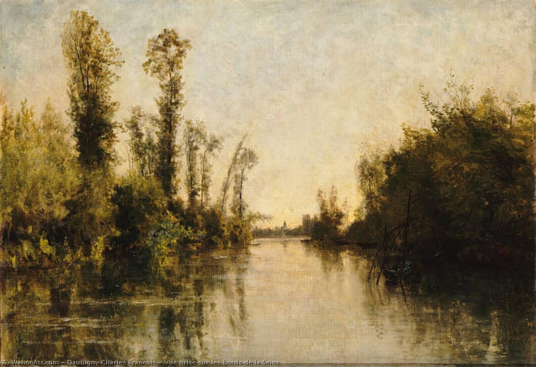 Vue Prise Sur Les Bords De La Seine — Charles-françois Daubigny