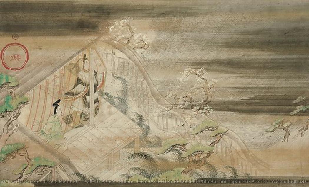 “exile To Suma” (suma), From Collection Of Ancient Chinese And Japanese Stories (wakan Koji Setsuwa Zu) — Iwasa Matabei