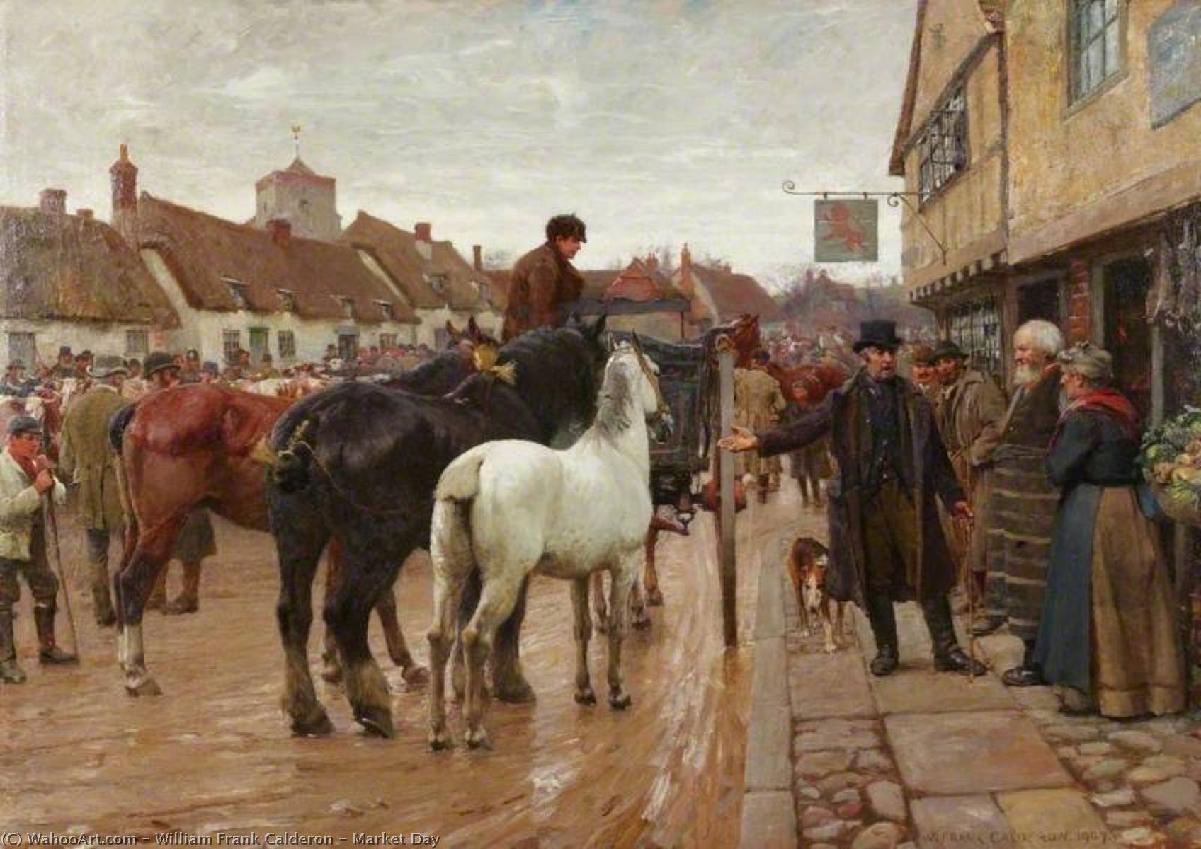 Market Day — William Frank Calderon