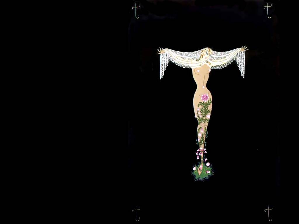 Alphabet T — Erté