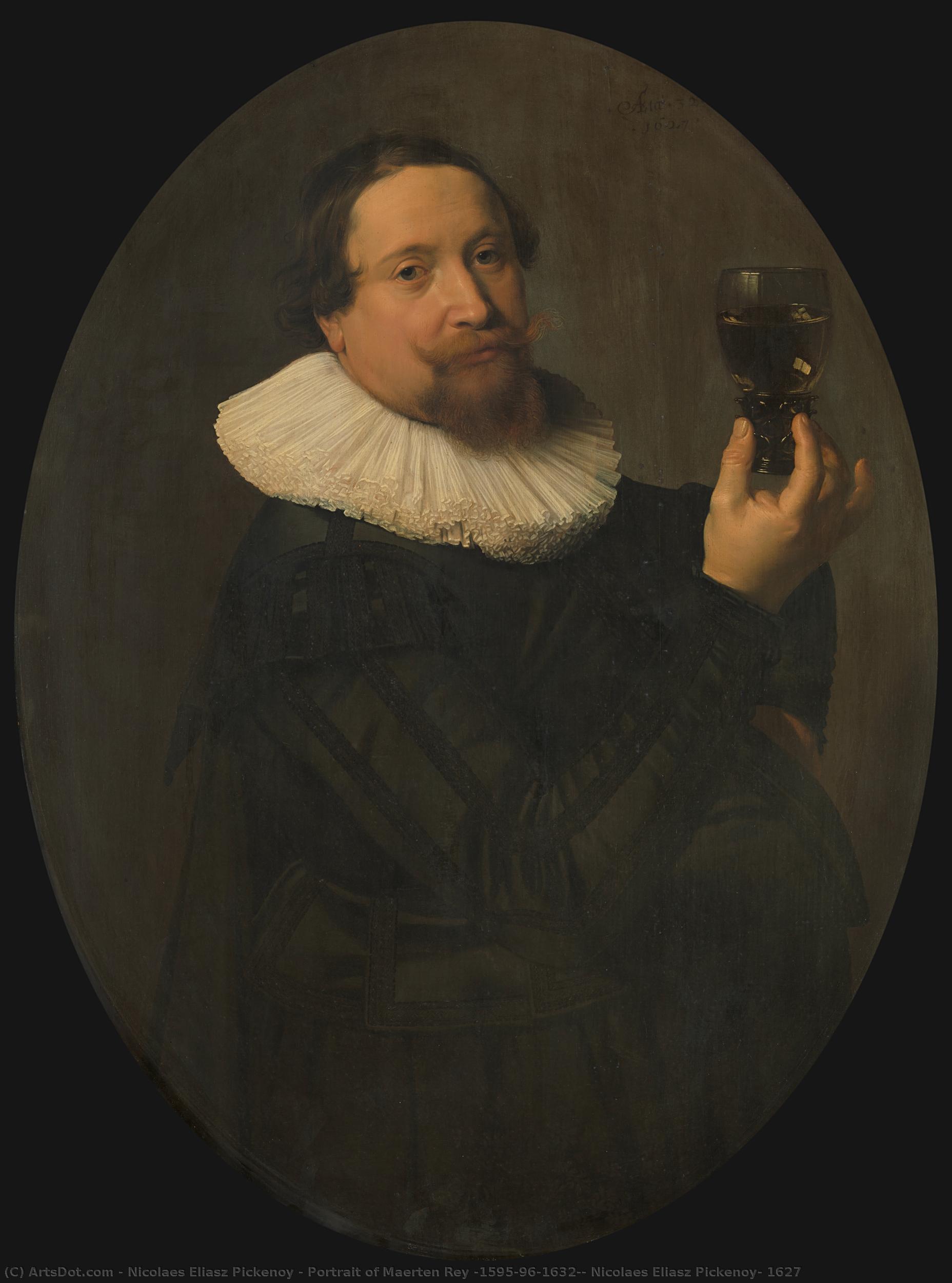 Portrait Of Maerten Rey (1595/96-1632), Nicolaes Eliasz Pickenoy, 1627 — Nicolaes Eliaszoon Pickenoy