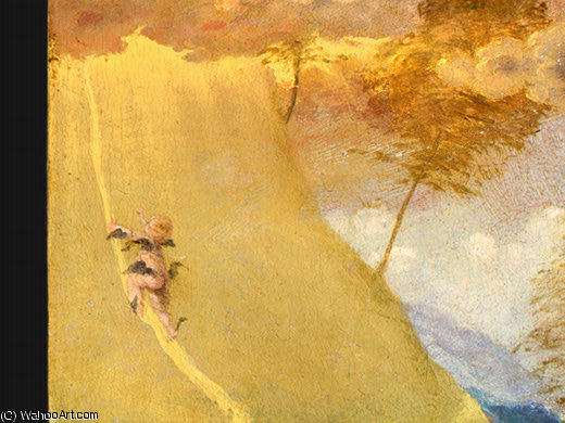 Allegory Of Virtue And Vice (detalj - ) — Lorenzo Lotto