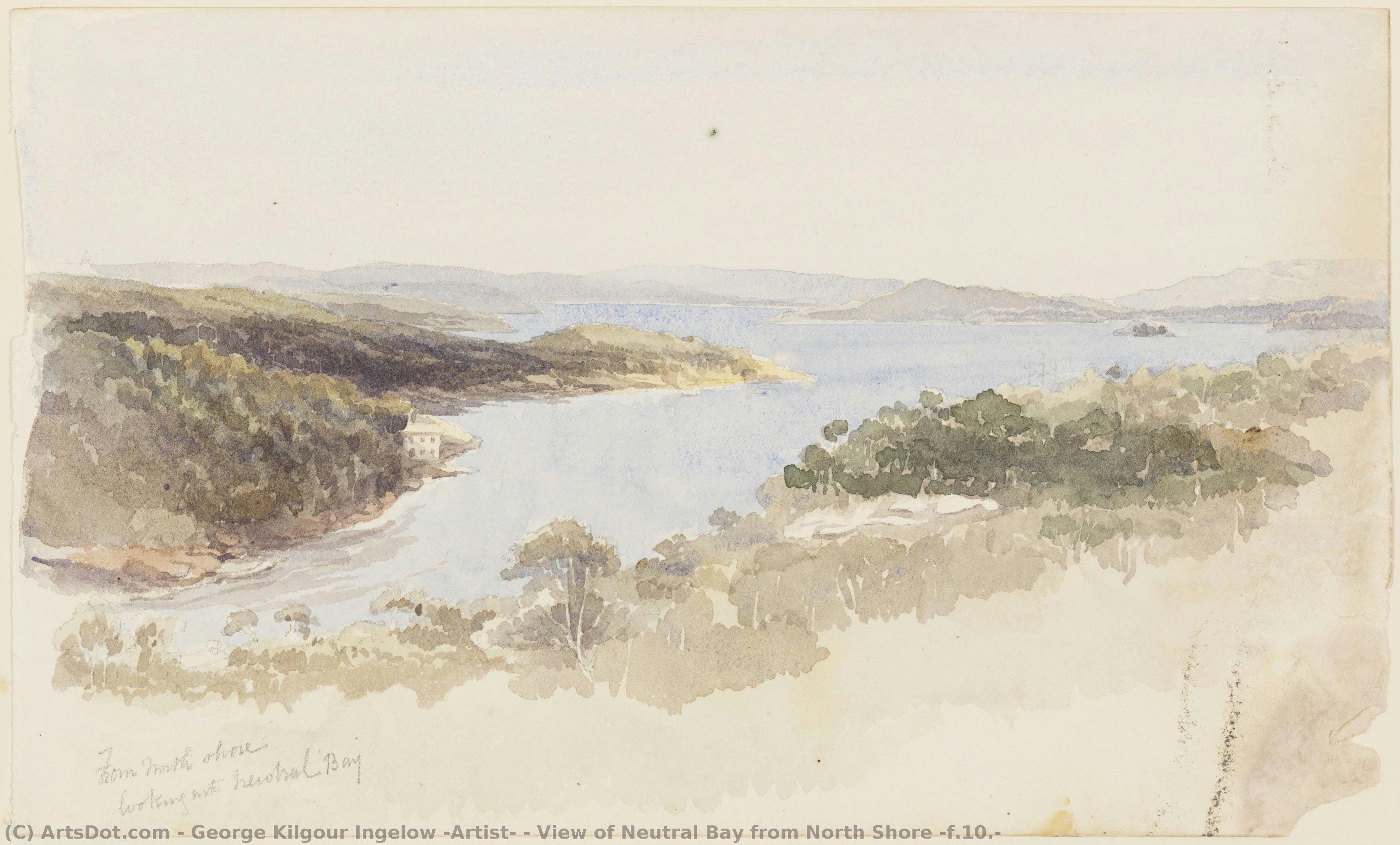 View Of Neutral Bay From North Shore (f.10.) — George Kilgour Ingelow (artist)
