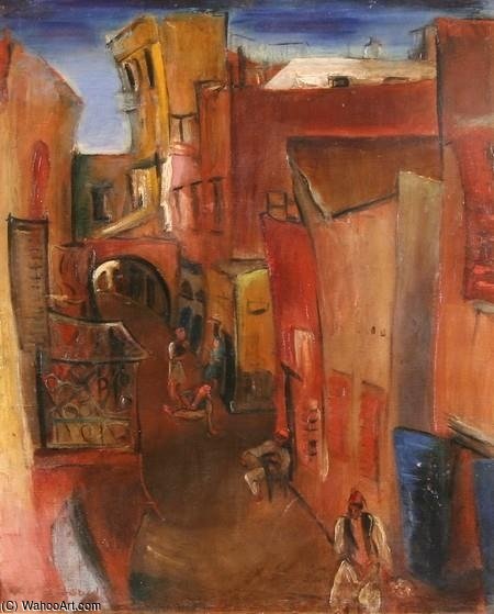 Street Scene In Morocco — Boris Dmitrievich Grigoriev