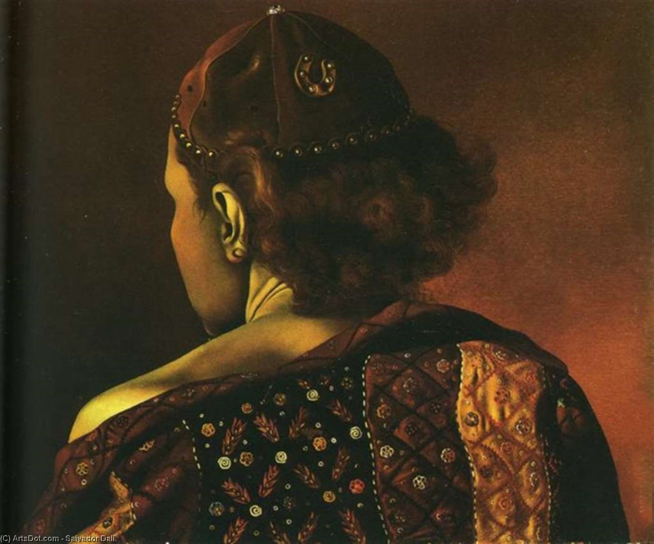 Geodesic Portrait Of Gala — Salvador Dalí