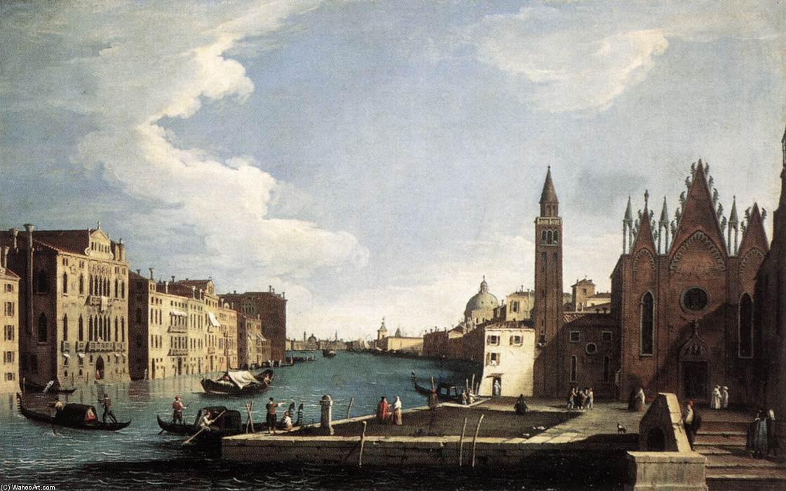 The Grand Canal With The Church Of La Carita — Bernardo Canal