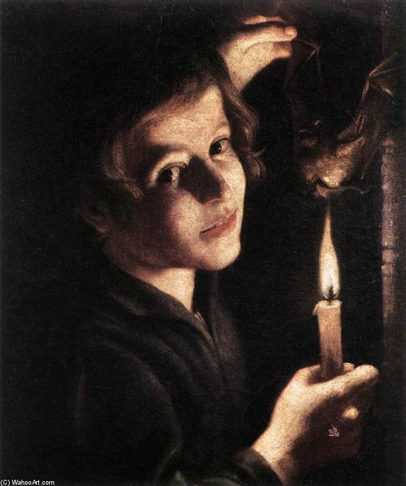 Boy Singeing A Bat's Wings — Trophîme Bigot