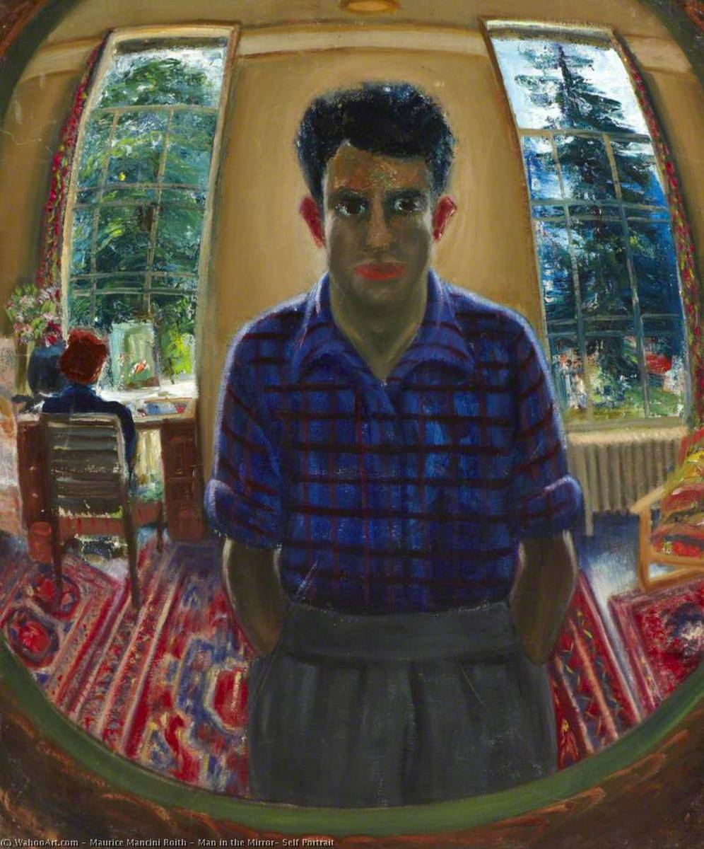 Man In The Mirror, Self Portrait — Maurice Mancini Roith