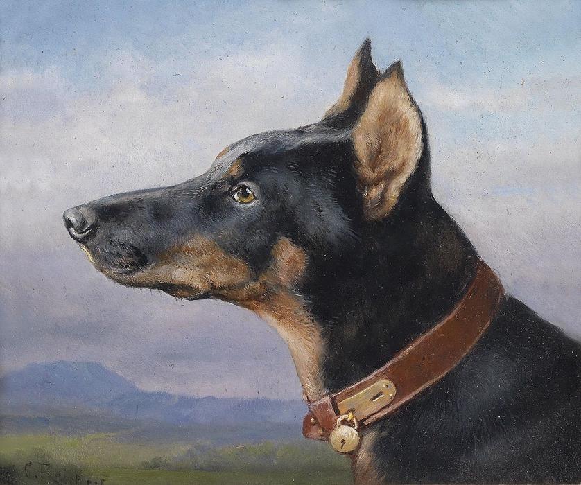 Portrait Of A Doberman — Carl Reichert