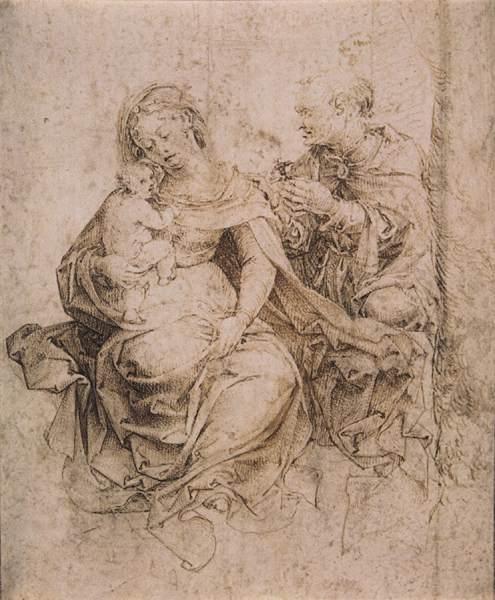 The Holy Family Seated At The Foot Of A Tree — Jan Gossart