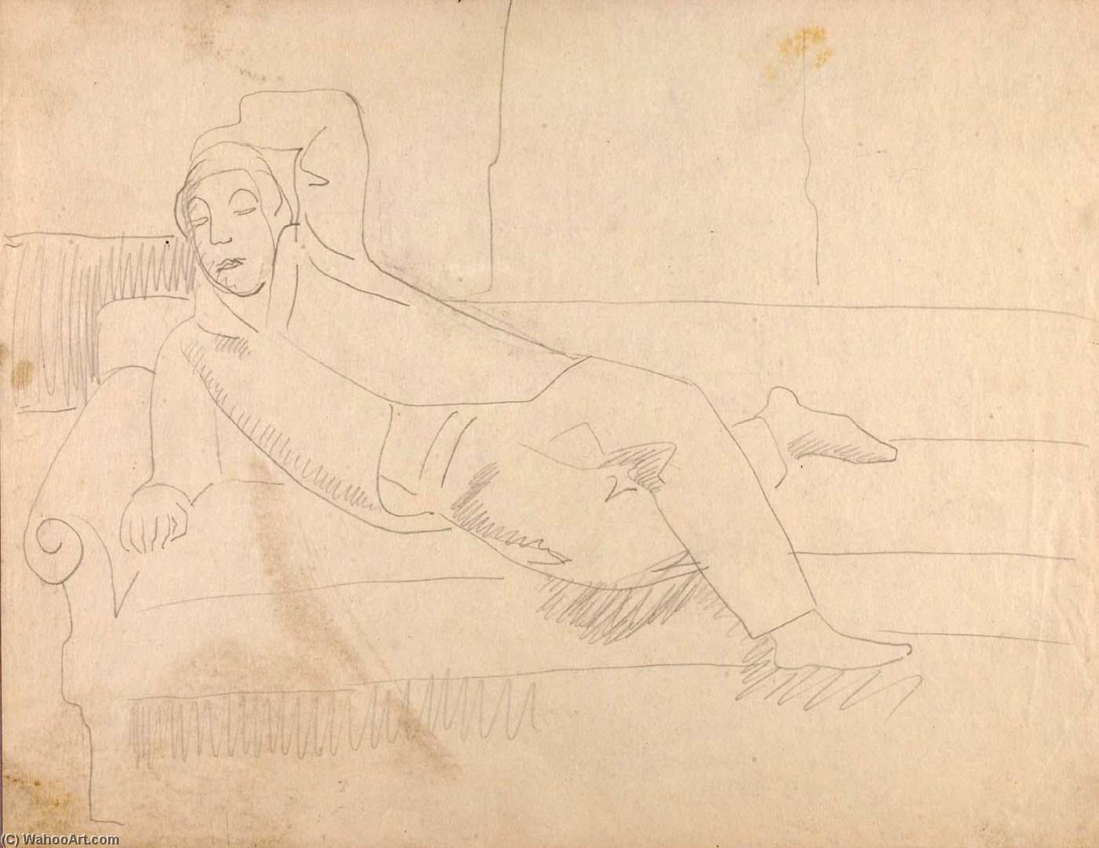 (male Figure Reclining) — Marguerite Zorach