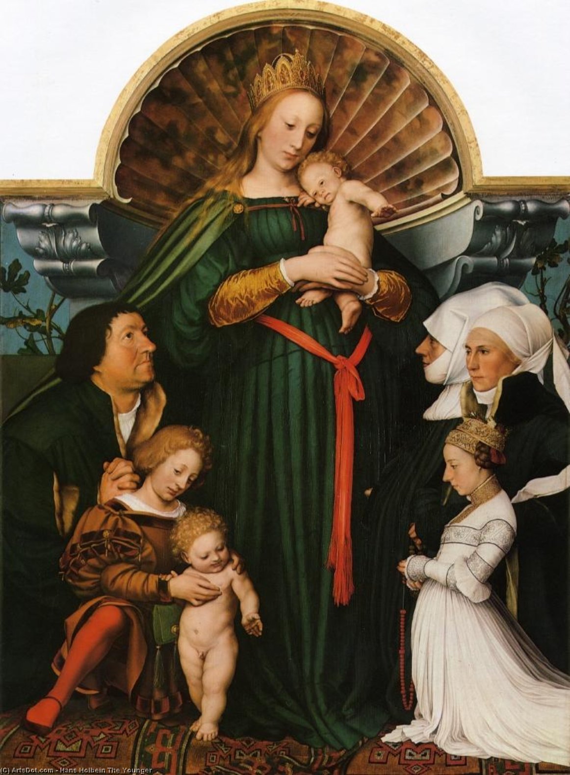 Meyer Madonna (also Known As Darmstadt Madonna) — Hans Holbein The Younger