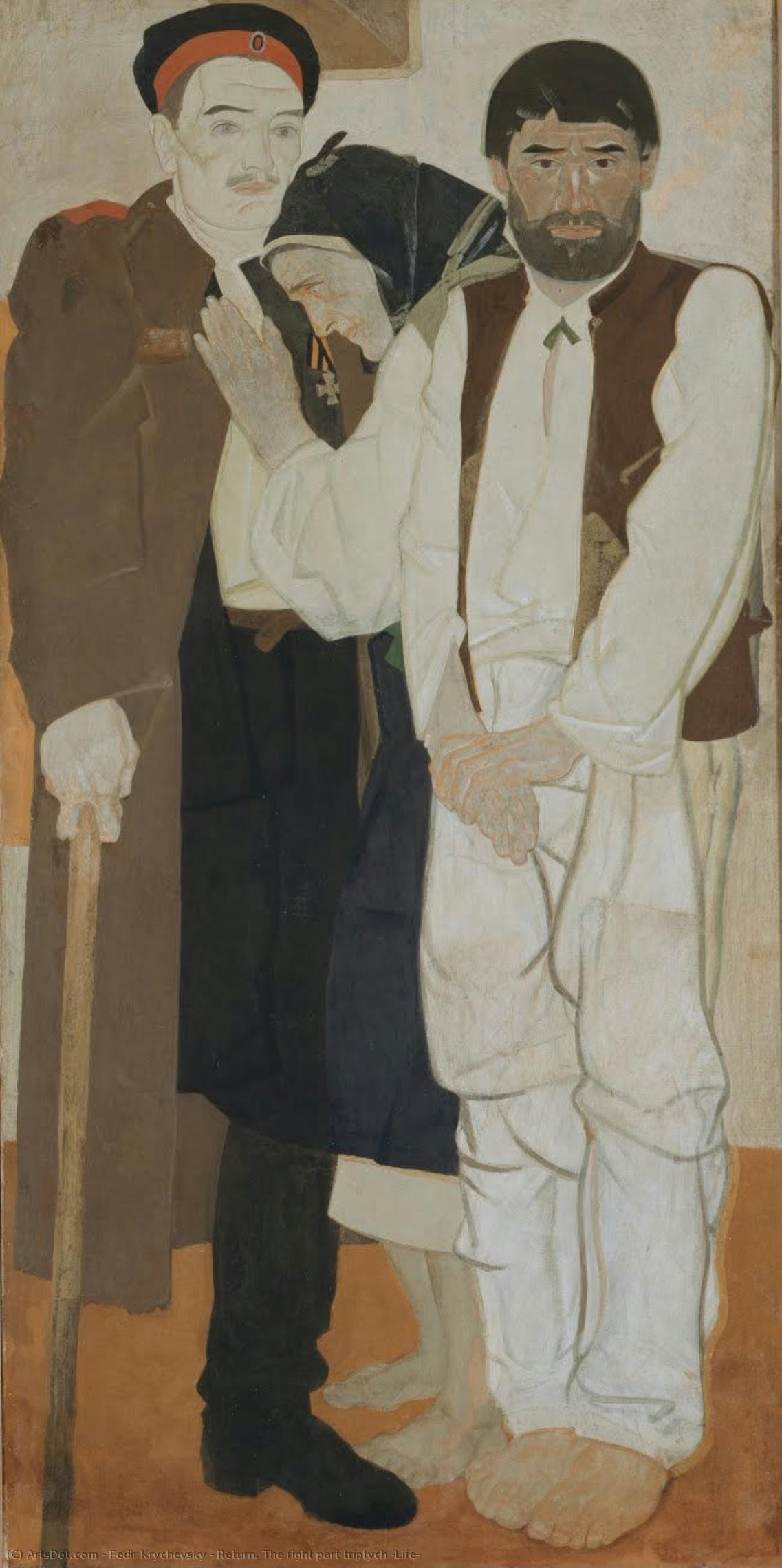 Return. The Right Part Triptych “life” — Fedir Krychevsky