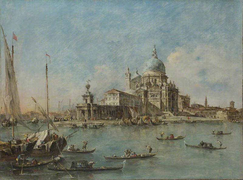 Venice The Punta Della Dogana With S. Maria Della Salute — Francesco Lazzaro Guardi