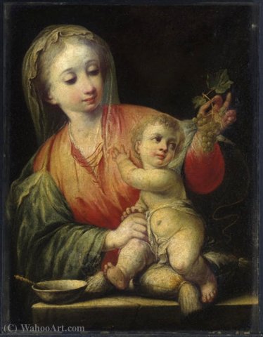 Virgin Of The Grapes. — Andrea Celesti
