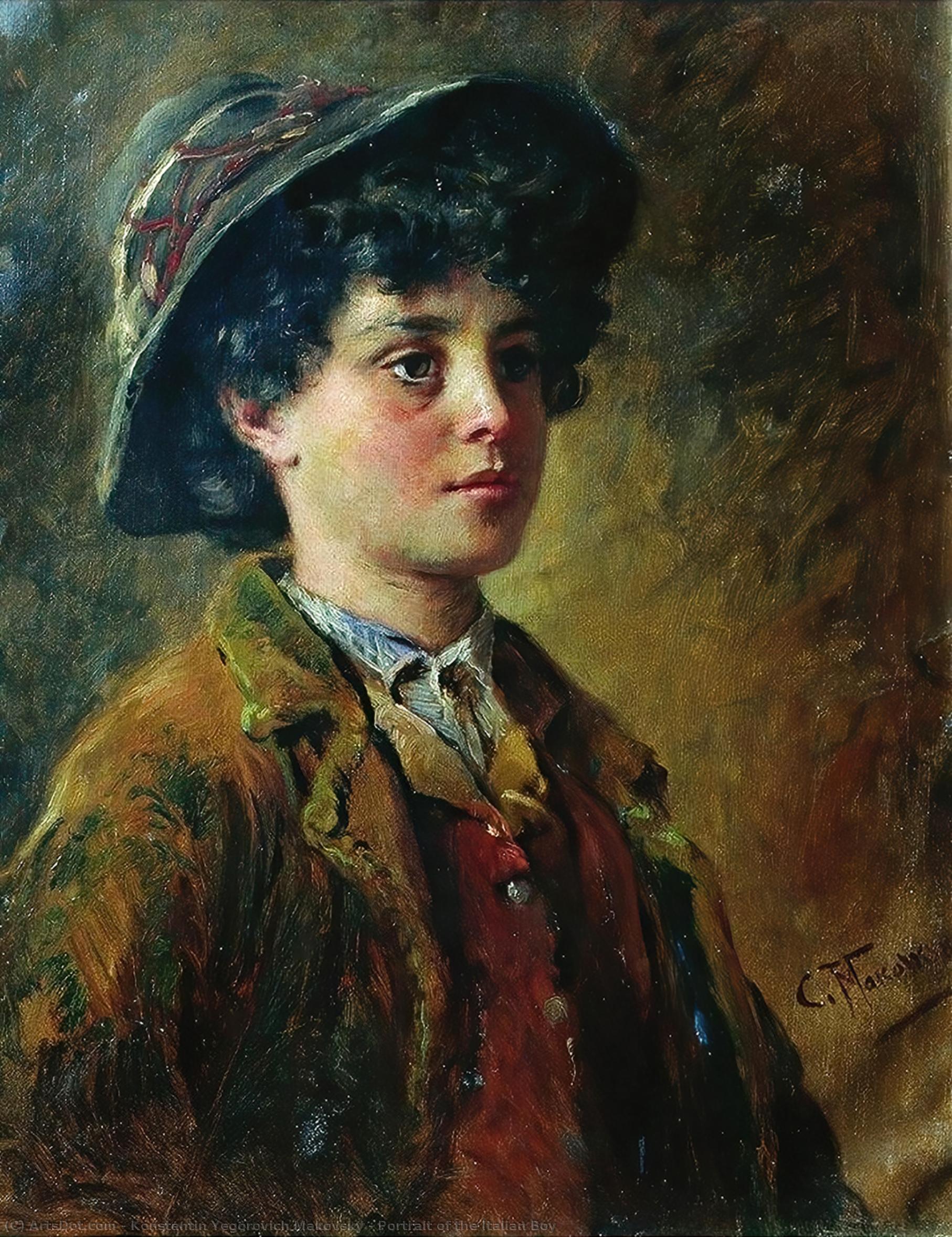 Portrait Of The Italian Boy — Konstantin Yegorovich Makovsky