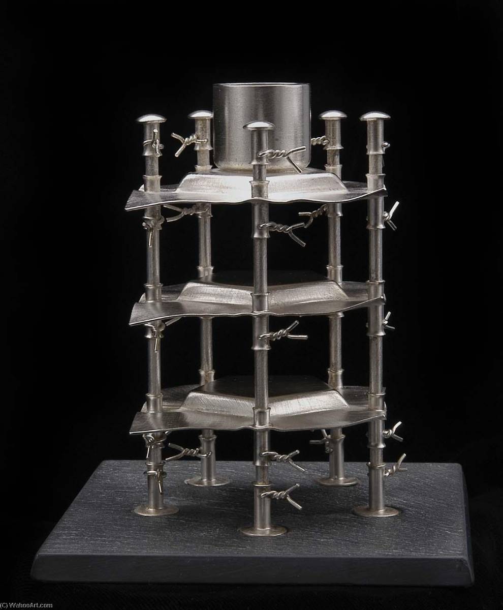 Stacked Pentagon Candle Sculpture (4 Of 4) — Boris Bally