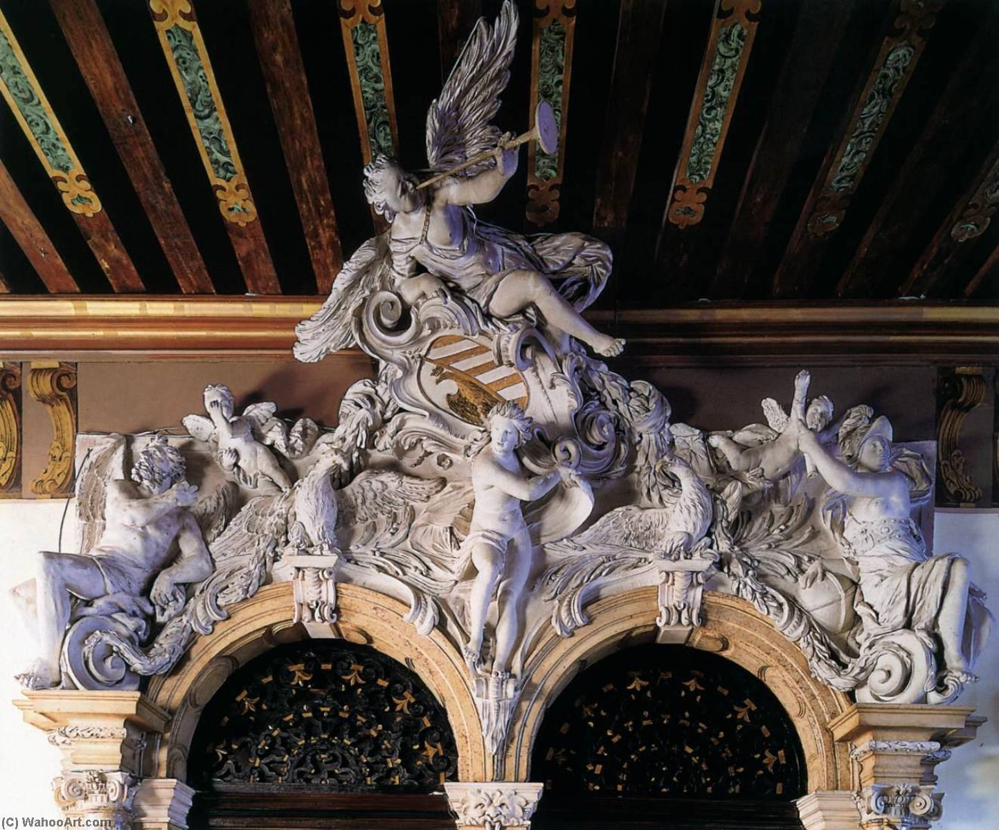 Fame With The Merati Family Coat Of Arms — Abbondio Stazio