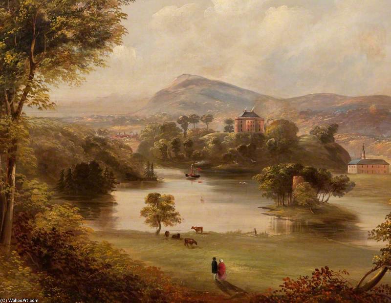 Landscape With A Paddle Steamer — Патрик Нэсмит