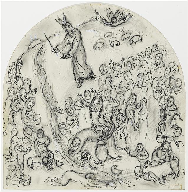 Striking The Rock — Marc Chagall