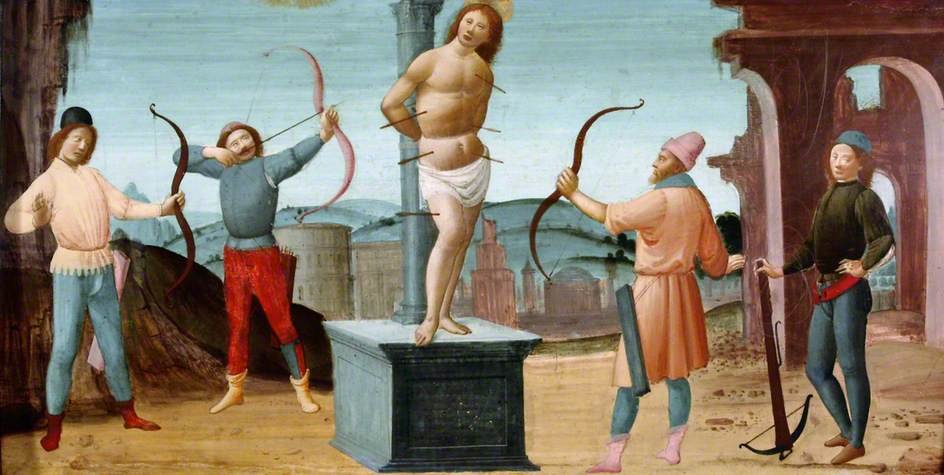 The Martyrdom Of Saint Sebastian — Alunno Di Domenico (bartolomeo Di Giovanni)