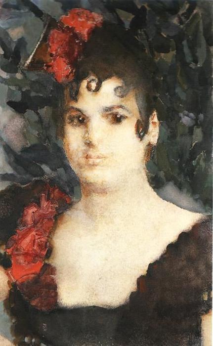 Portrait Of A T. Lyubatovich In Role Of Carmen — Mikhail Vrubel
