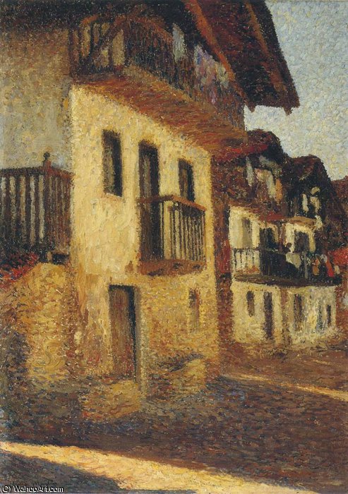 Street In The Village — Henri Jean Guillaume Martin