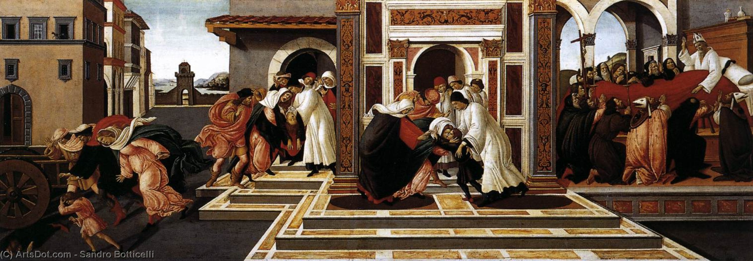 Last Miracle And The Death Of St Zenobius — Sandro Botticelli