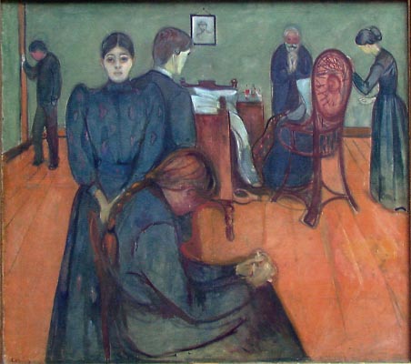 Death In The Sick-room, ) — Edvard Munch