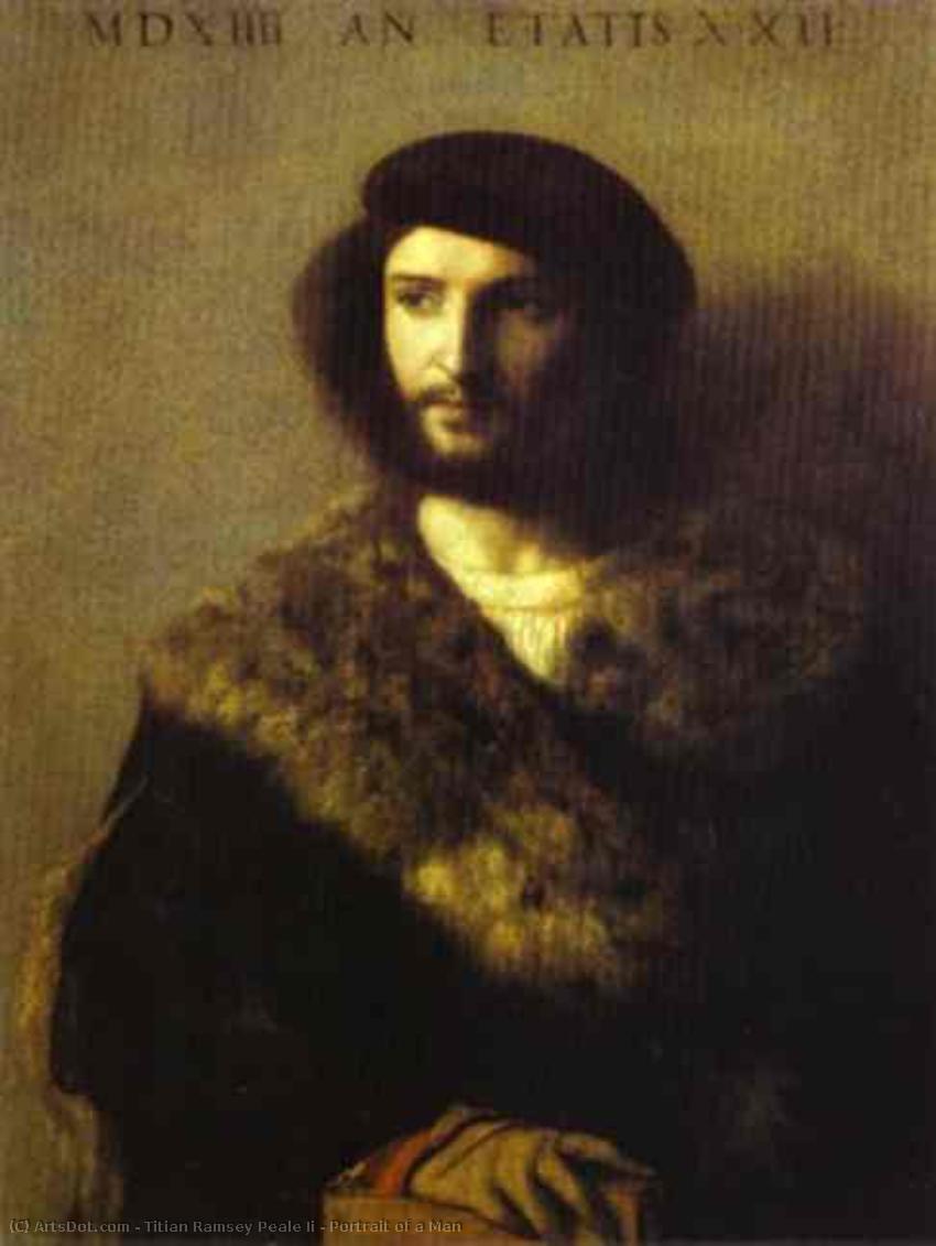 Portrait Of A Man — Titian Ramsay Peale Ii