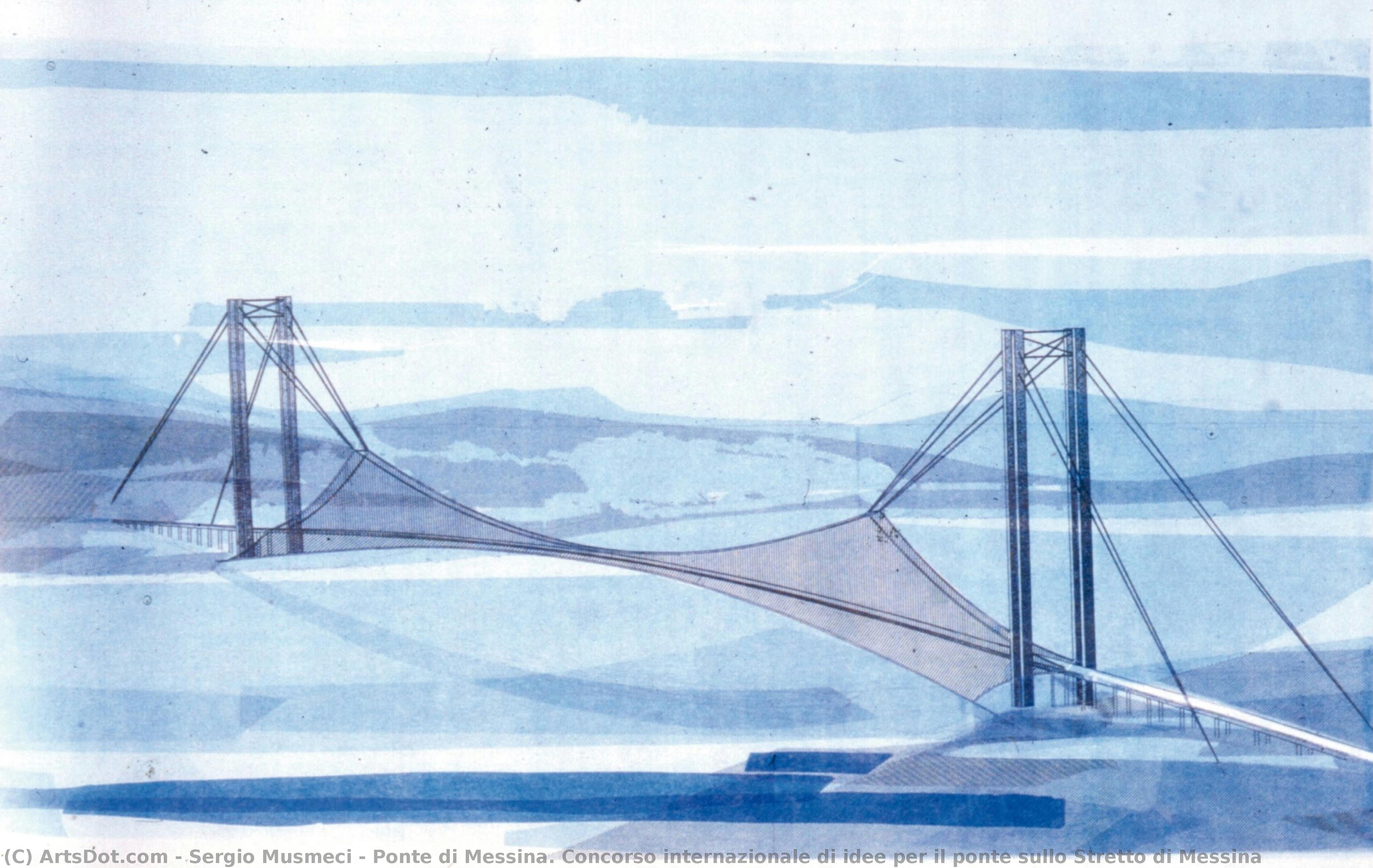 Ponte Di Messina. Concorso Internazionale Di Idee Per Il Ponte Sullo Stretto Di Messina — Sergio Musmeci