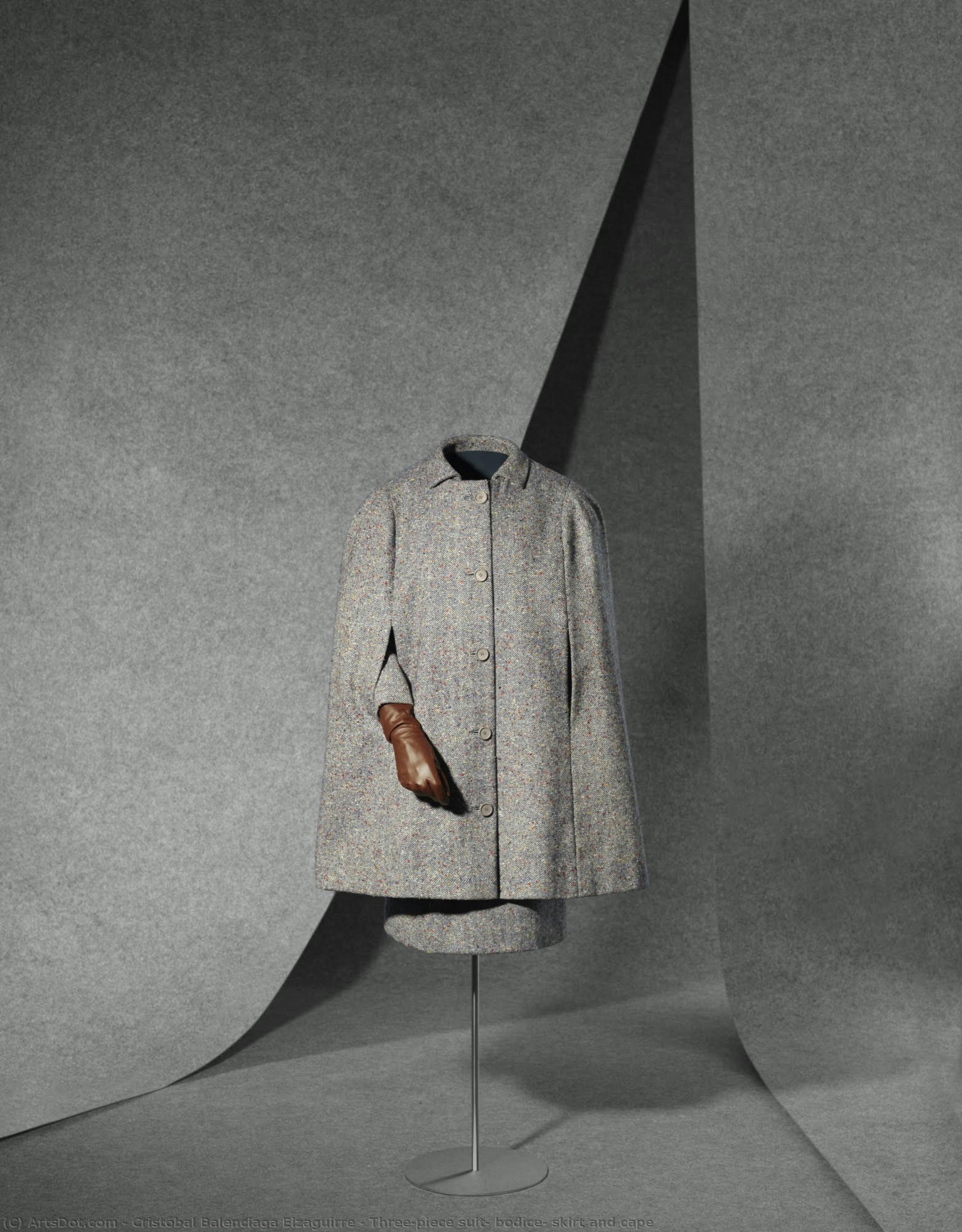Three-piece Suit: Bodice, Skirt And Cape — Cristóbal Balenciaga Eizaguirre