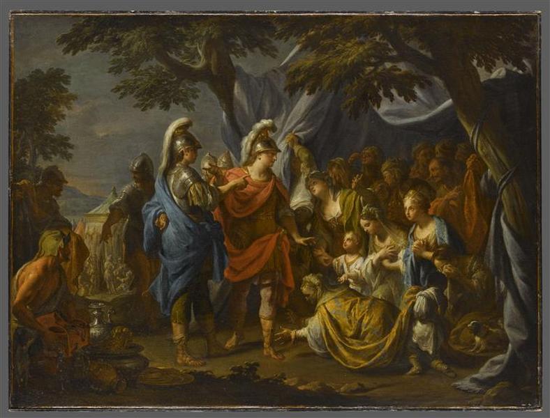La Famille De Darius Aux Pieds D'alexandre — Francesco Trevisani