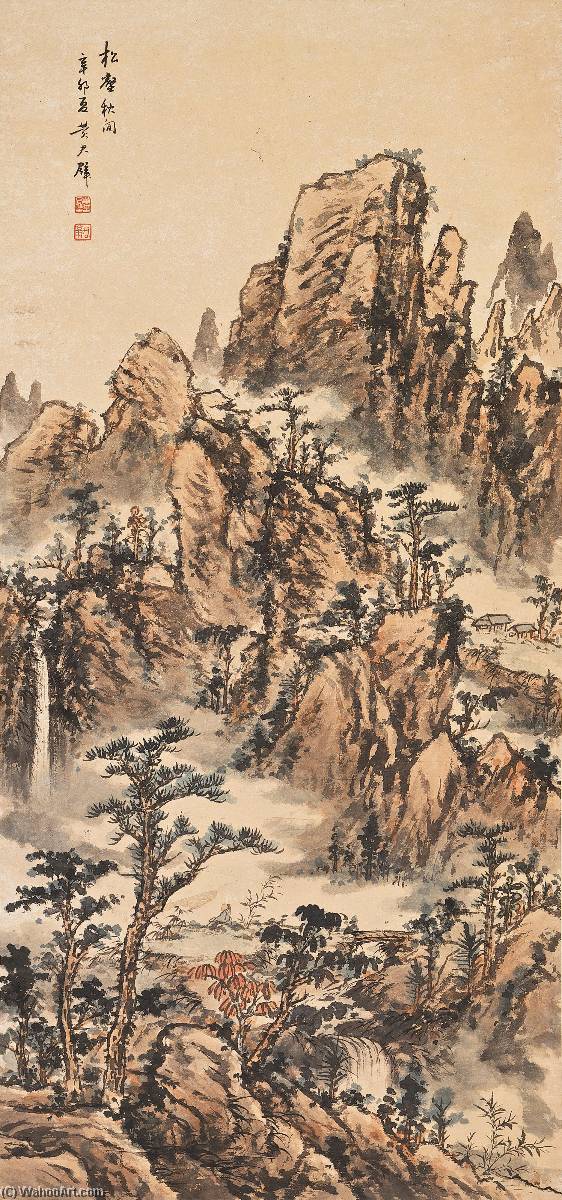 Autumn Mountain Landscape — Huang Junbi