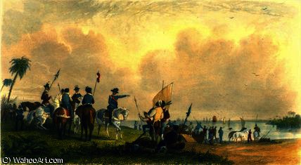 The Landing Of De Soto At Tampa Bay — Seth Eastman