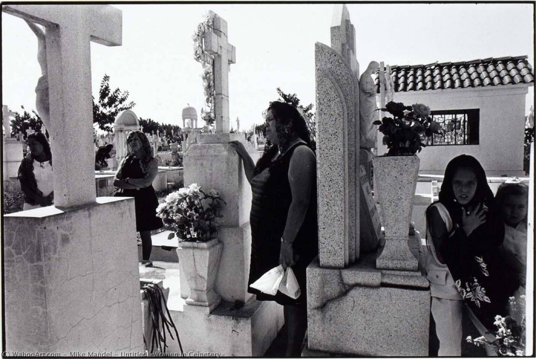 Untitled (women In Cemetery) — Mike Mandel