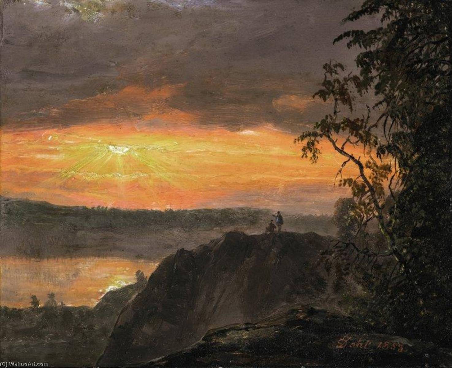 Landscape In Evening Light — Johan Christian Claussen Dahl