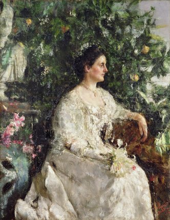 Portrait Of Mrs Shine — Antonio Mancini