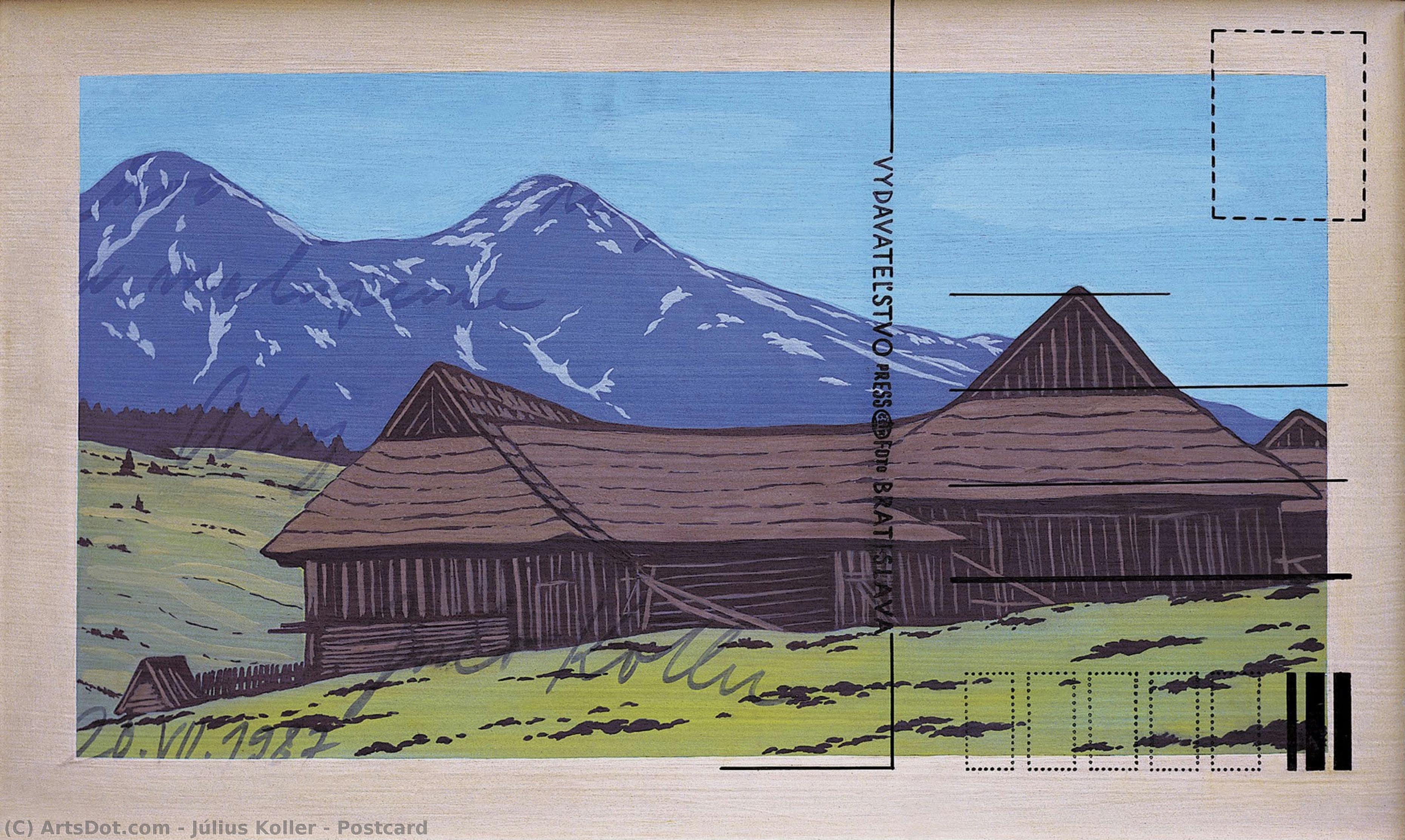 Postcard — Július Koller